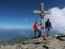 Ich und Christian auf der Schneespitze, 3.317 m (22. Juni)
