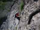 Klostertaler Klettersteig: Carmen im Abschnitt 1 'Devil's Start'