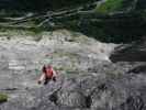 Klostertaler Klettersteig: Carmen im Abschnitt 4 'Dirty Shoe Corner'