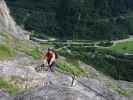 Klostertaler Klettersteig: Carmen im Abschnitt 4 'Dirty Shoe Corner'