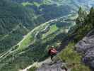 Klostertaler Klettersteig: Carmen im Abschnitt 5 'Stairway to Heaven'