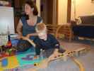 Sabine und Nils in unserer Wohnung