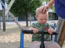 Nils am Spielplatz im Hannah-Arendt-Park