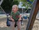 Nils am Spielplatz im Hannah-Arendt-Park