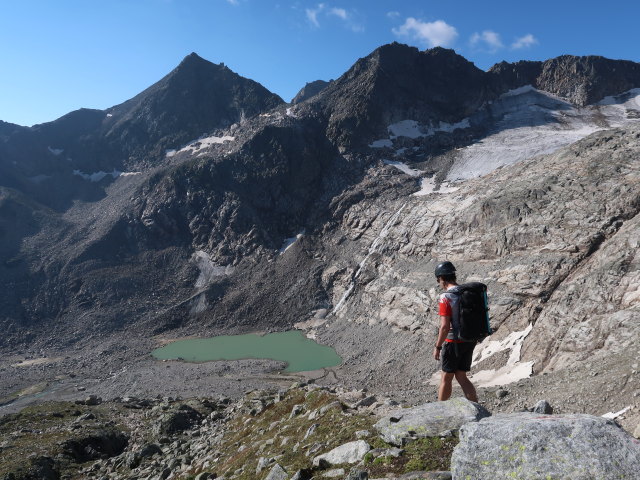 Ronald zwischen Rojacherh&uuml;tte und H&uuml;ttwinklache (9. Aug.)