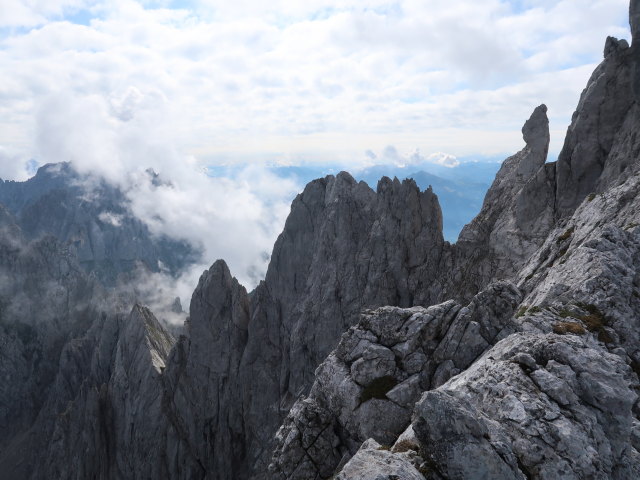 Kopft&ouml;rlgrat vom Kaisersch&uuml;tzen-Klettersteig aus (24. Aug.)