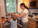 Nils und Sabine in unserer Wohnung
