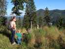 Sabine und Nils&nbsp;zwischen Pinkenkogel und Bahnhof Semmering