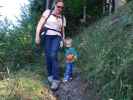 Sabine und Nils&nbsp;zwischen Pinkenkogel und Bahnhof Semmering