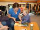 Sabine, Nils und Mama in unserer Wohnung