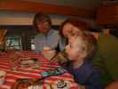Mama, Nils und Brigitte in unserer Wohnung