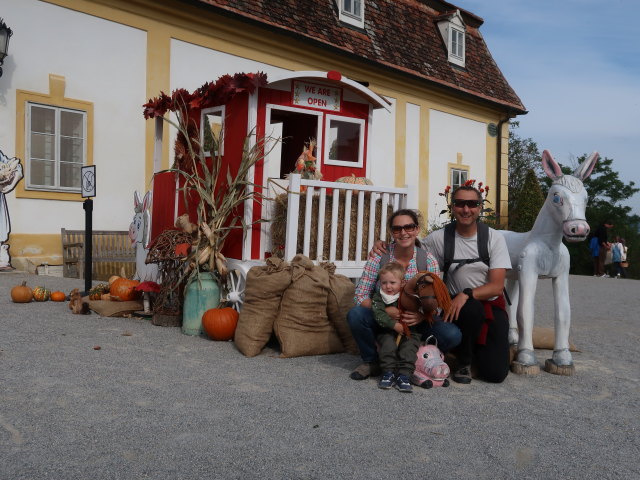 Nils, Sabine und ich am Herbstfest
