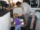 Nils und Mama im Haus meiner Eltern