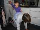 Papa, Nils und Mama im Haus meiner Eltern