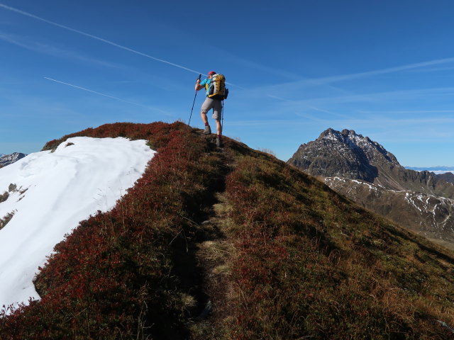 Aaron zwischen Rossgruberkogel und Stangenjoch (11. Okt.)