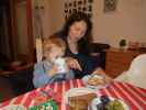 Nils und Sabine in unserer Wohnung