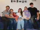Ich, Sabine, Nils, Anja Liv, Katja Lin und Tim in unserer Wohnung