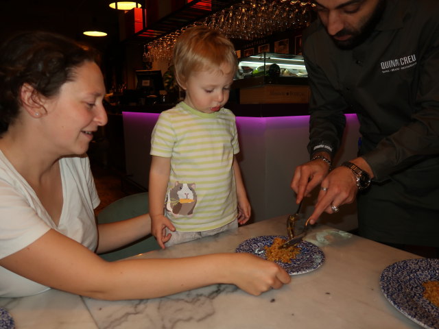 Sabine und Nils im Restaurant Quina Creu in Palma (12. Nov.)