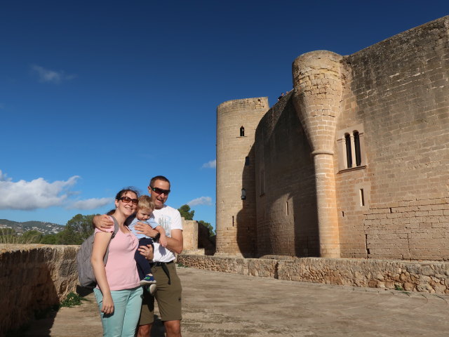Sabine, Nils und ich im Castell de Bellver in Palma (15. Nov.)