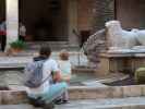 Sabine und Nils im Palau dels Reis de Mallorca in Palma (12. Nov.)
