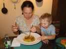 Sabine und Nils im Restaurant Wine & Food in Palma (14. Nov.)