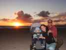 Nils, Sabine und ich am Platja de s'Arenal in Can Pastilla (16. Nov.)