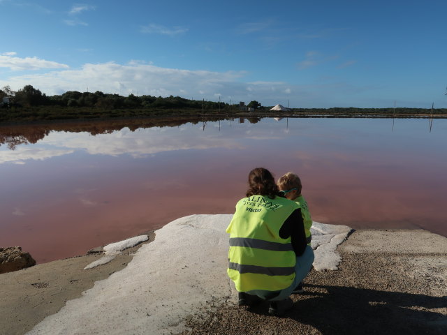 Sabine und Nils in den Salinas d'Es Trenc (19. Nov.)