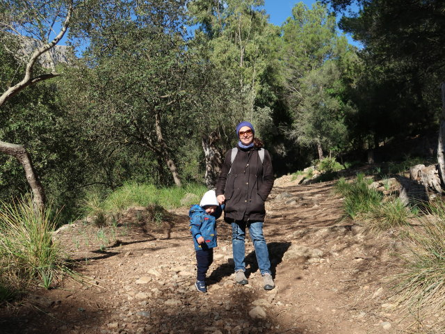 Nils und Sabine im Reserva Park Puig de Galatz&oacute; (22. Nov.)
