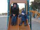 Sabine und Nils am L'Arenalet in Port de Pollen&ccedil;a (27. Nov.)