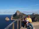 Sabine, Nils und ich am Mirador es Colomer (28. Nov.)