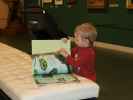 Nils in der Sonderausstellung 'Sehnsucht Wald'