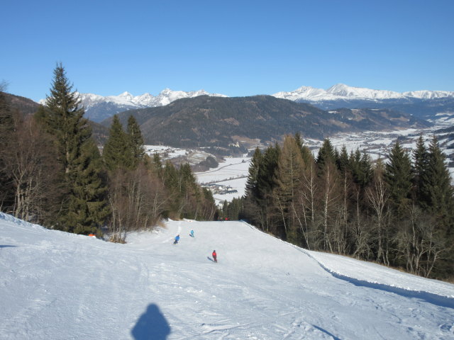 Melanie auf der Schwaigabfahrt
