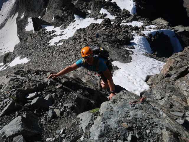Aaron am Verpeilspitze-Normalweg (29. Juni)