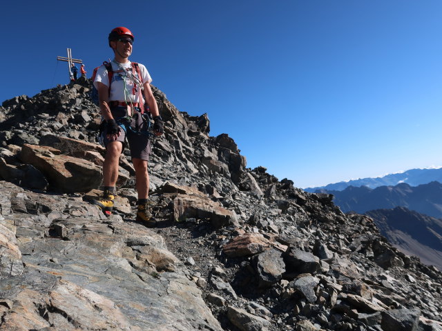 Ich am Verpeilspitze-Normalweg (29. Juni)