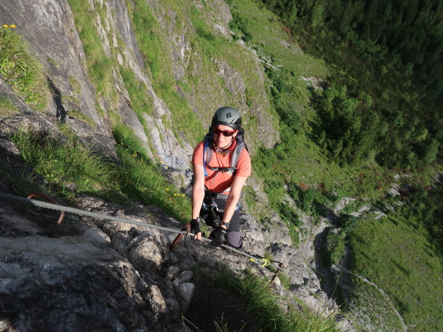 Klostertaler Klettersteig: Carmen im Abschnitt 1 'Devil's Start'