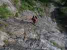Klostertaler Klettersteig: Carmen im Abschnitt 1 'Devil's Start'