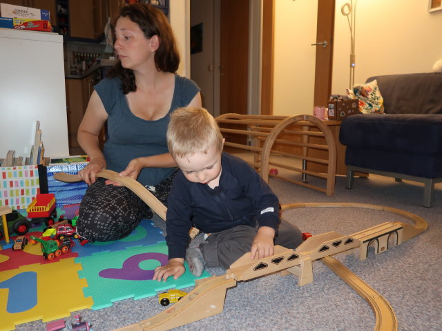 Sabine und Nils in unserer Wohnung