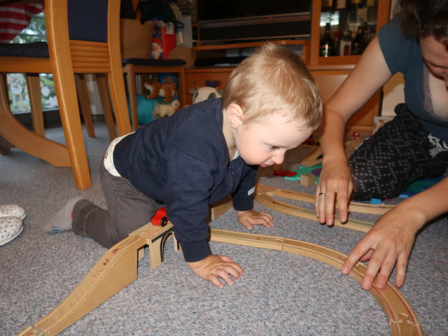 Nils und Sabine in unserer Wohnung