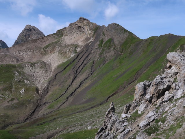 Roggspitze und Erlispitze vom Erlijoch aus (20. Juli)