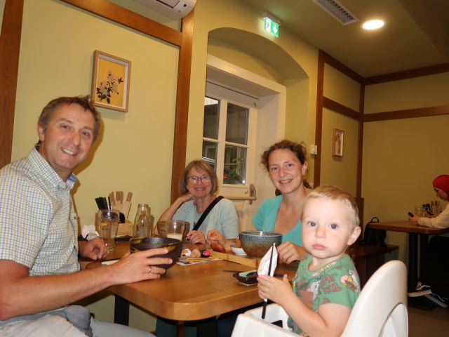 Ich, Mama, Sabine und Nils