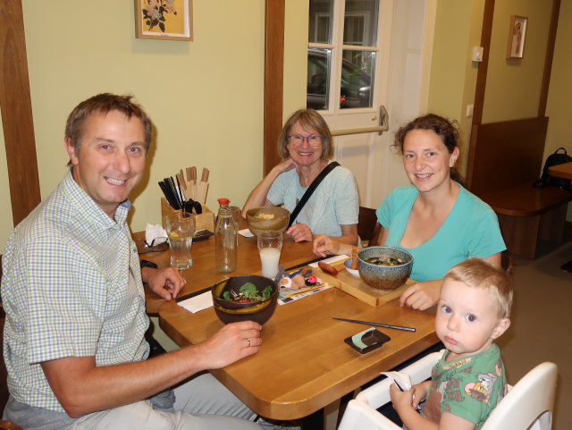 Ich, Mama, Sabine und Nils