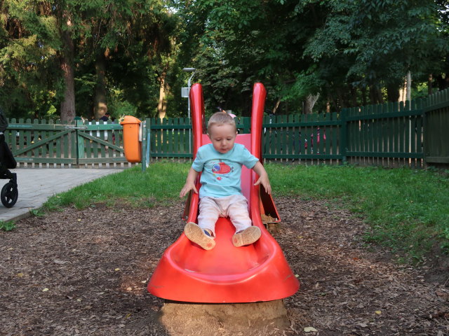 Nils am Erlebnisspielplatz Schloss Wolkersdorf