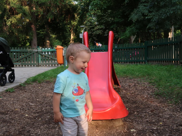 Nils am Erlebnisspielplatz Schloss Wolkersdorf