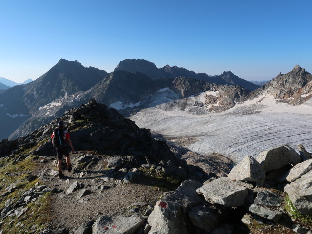 Ronald zwischen Hohem Sonnblick und Rojacherh&uuml;tte (9. Aug.)
