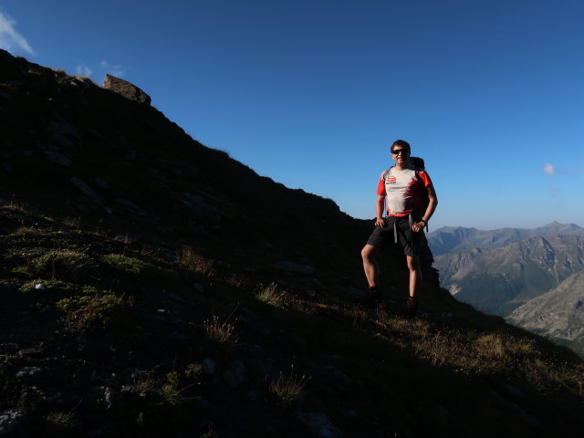 Ronald am Duisburg-Hannover-Weg zwischen Duisburger H&uuml;tte und Feldseescharte (10. Aug.)