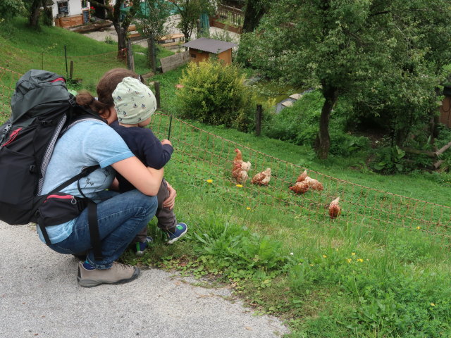 Sabine und Nils im Kaisertal beim Gasthof Pfandl (23. Aug.)