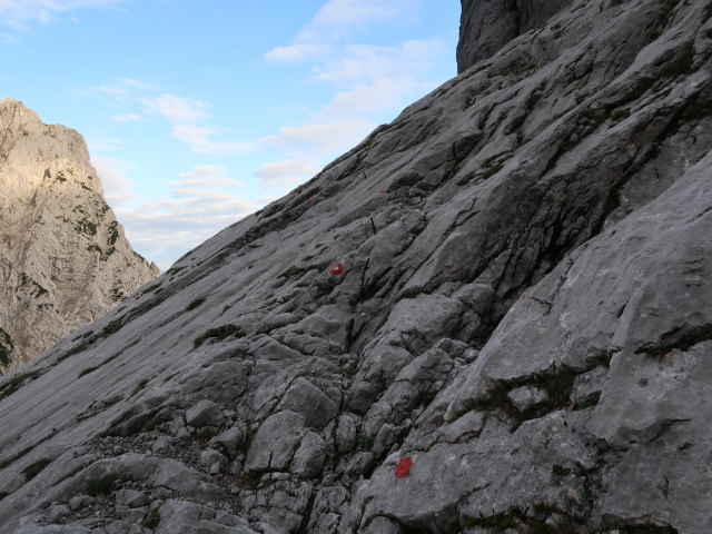 Kaisersch&uuml;tzen-Klettersteig: zwischen Einstieg und Abzweigung Kleine Halt (24. Aug.)