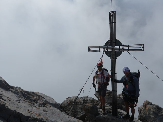 Ich und Christoph auf der Ellmauer Halt, 2.344 m (24. Aug.)