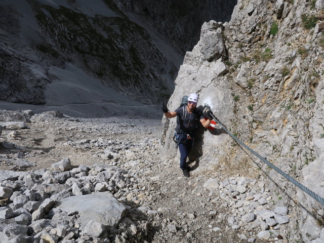 Christoph zwischen Roter Rinnscharte und Scharlingerboden (24. Aug.)