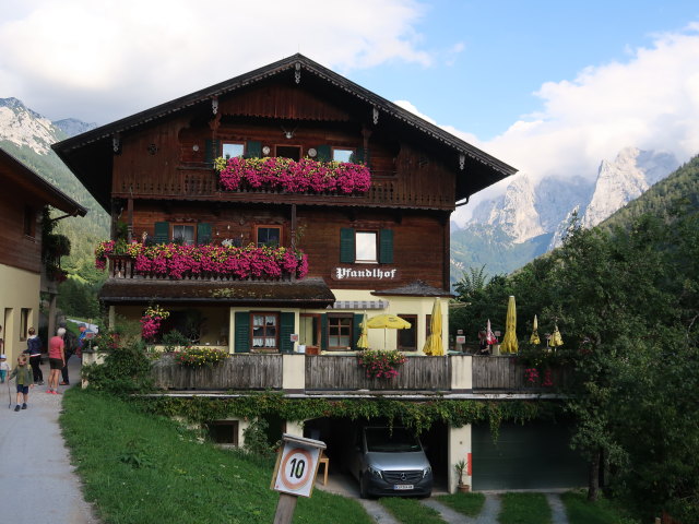 Gasthof Pfandl im Kaisertal (24. Aug.)